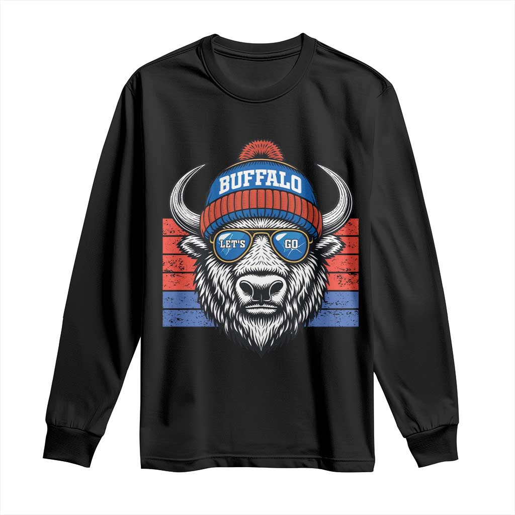 Buffalo Football Long Sleeve Shirt Vintage 90s Bill Fan Game Day - Wonder Print Shop