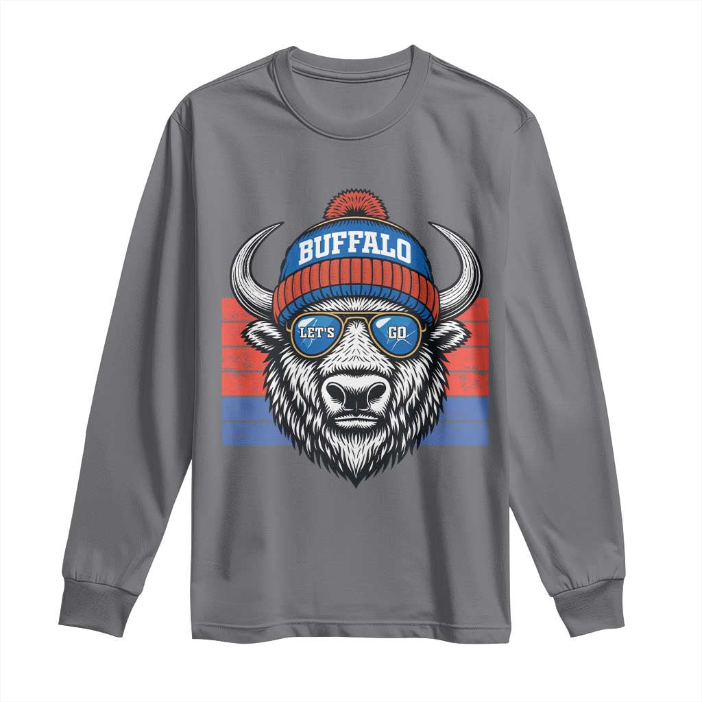 Buffalo Football Long Sleeve Shirt Vintage 90s Bill Fan Game Day - Wonder Print Shop