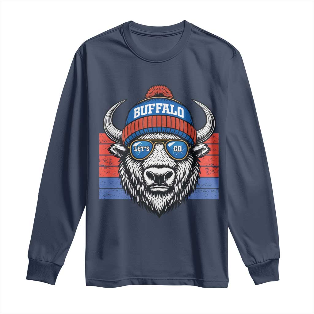 Buffalo Football Long Sleeve Shirt Vintage 90s Bill Fan Game Day - Wonder Print Shop