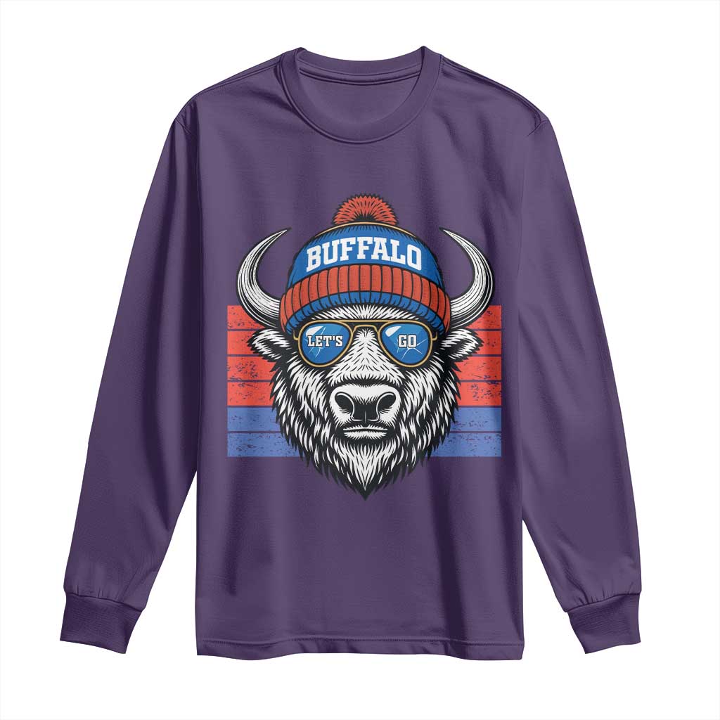 Buffalo Football Long Sleeve Shirt Vintage 90s Bill Fan Game Day - Wonder Print Shop