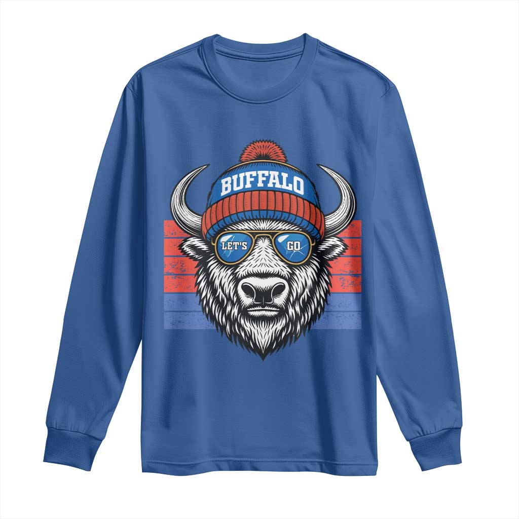 Buffalo Football Long Sleeve Shirt Vintage 90s Bill Fan Game Day - Wonder Print Shop