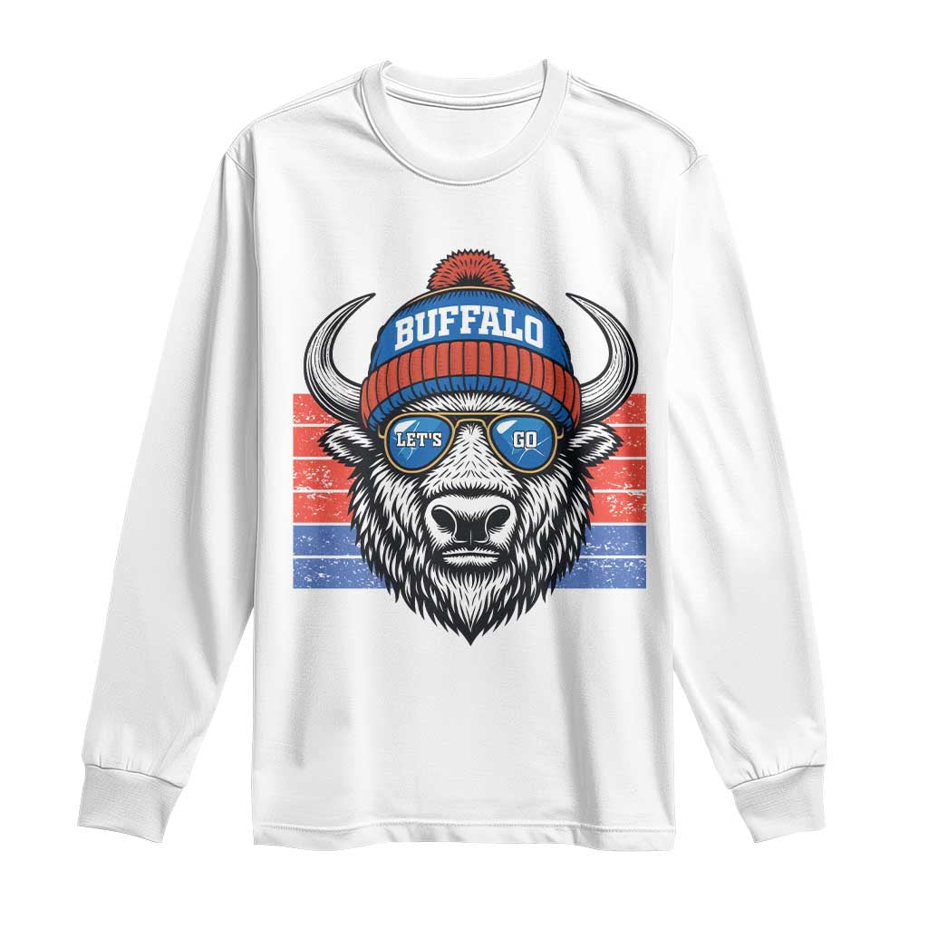 Buffalo Football Long Sleeve Shirt Vintage 90s Bill Fan Game Day - Wonder Print Shop