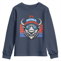 Buffalo Football Youth Sweatshirt Vintage 90s Bill Fan Game Day - Wonder Print Shop