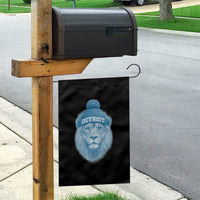 Detroit Football Garden Flag Retro Lions Mascot Sport Fan - Wonder Print Shop