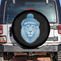 Detroit Football Spare Tire Cover Retro Lions Mascot Sport Fan - Wonder Print Shop