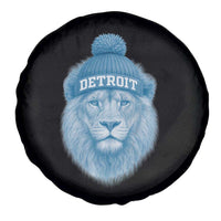 Detroit Football Spare Tire Cover Retro Lions Mascot Sport Fan - Wonder Print Shop