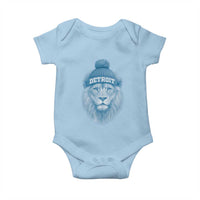 Detroit Football Baby Onesie Retro Lions Mascot Sport Fan - Wonder Print Shop