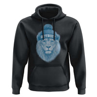 Detroit Football Hoodie Retro Lions Mascot Sport Fan - Wonder Print Shop
