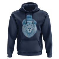 Detroit Football Hoodie Retro Lions Mascot Sport Fan - Wonder Print Shop