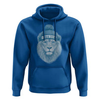 Detroit Football Hoodie Retro Lions Mascot Sport Fan - Wonder Print Shop