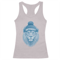 Detroit Football Racerback Tank Top Retro Lions Mascot Sport Fan - Wonder Print Shop