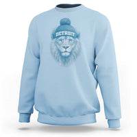 Detroit Football Sweatshirt Retro Lions Mascot Sport Fan - Wonder Print Shop