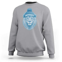 Detroit Football Sweatshirt Retro Lions Mascot Sport Fan - Wonder Print Shop