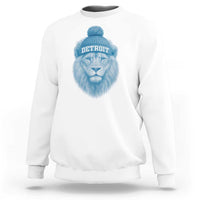 Detroit Football Sweatshirt Retro Lions Mascot Sport Fan - Wonder Print Shop