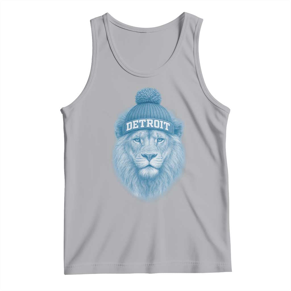 Detroit Football Tank Top Retro Lions Mascot Sport Fan - Wonder Print Shop