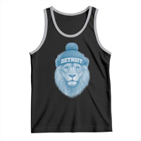 Detroit Football Tank Top Retro Lions Mascot Sport Fan - Wonder Print Shop