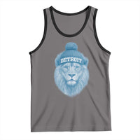 Detroit Football Tank Top Retro Lions Mascot Sport Fan - Wonder Print Shop