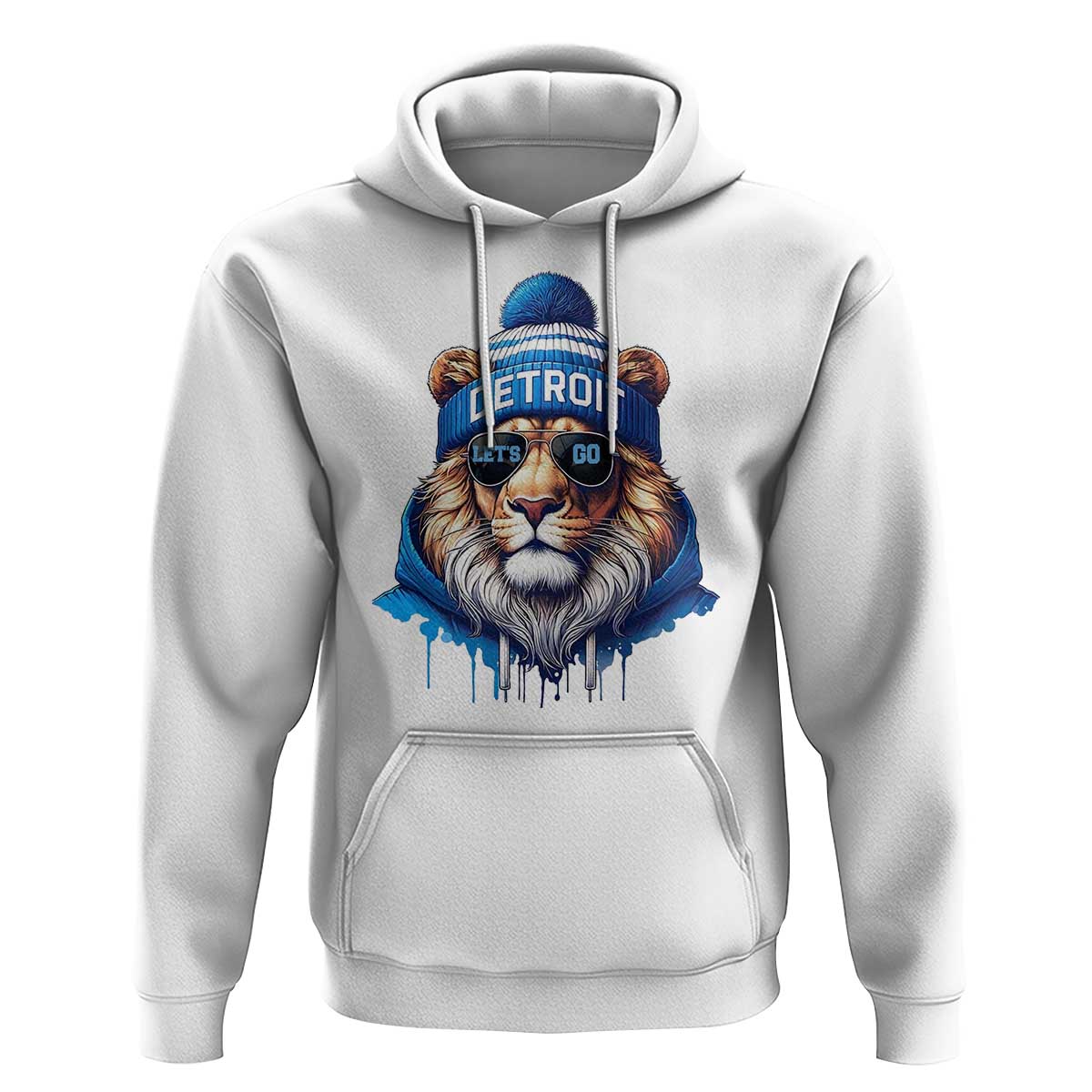 Lion Lovers Hoodie Wearing Glasses Sunday Detroit Fan Apparel