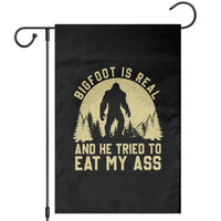 Funny Bigfoot Garden Flag Sasquatch Big Foot Eat My Ass Vintage Cryptid Meme - Wonder Print Shop