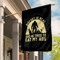 Funny Bigfoot Garden Flag Sasquatch Big Foot Eat My Ass Vintage Cryptid Meme - Wonder Print Shop