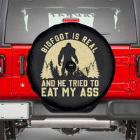 Funny Bigfoot Spare Tire Cover Sasquatch Big Foot Eat My Ass Vintage Cryptid Meme - Wonder Print Shop