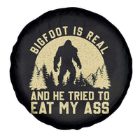 Funny Bigfoot Spare Tire Cover Sasquatch Big Foot Eat My Ass Vintage Cryptid Meme - Wonder Print Shop