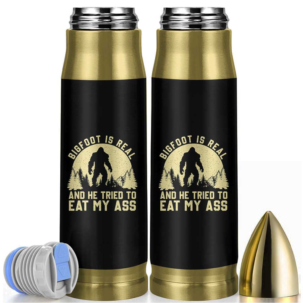 Funny Bigfoot Bullet Tumbler Sasquatch Big Foot Eat My Ass Vintage Cryptid Meme - Wonder Print Shop