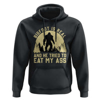 Funny Bigfoot Hoodie Sasquatch Big Foot Eat My Ass Vintage Cryptid Meme - Wonder Print Shop