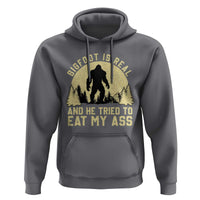 Funny Bigfoot Hoodie Sasquatch Big Foot Eat My Ass Vintage Cryptid Meme - Wonder Print Shop