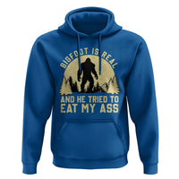 Funny Bigfoot Hoodie Sasquatch Big Foot Eat My Ass Vintage Cryptid Meme - Wonder Print Shop