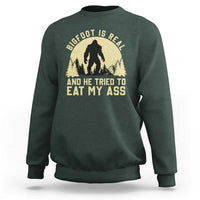 Funny Bigfoot Sweatshirt Sasquatch Big Foot Eat My Ass Vintage Cryptid Meme - Wonder Print Shop