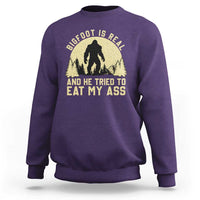 Funny Bigfoot Sweatshirt Sasquatch Big Foot Eat My Ass Vintage Cryptid Meme - Wonder Print Shop