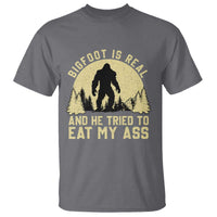 Funny Bigfoot T Shirt Sasquatch Big Foot Eat My Ass Vintage Cryptid Meme - Wonder Print Shop