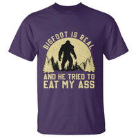 Funny Bigfoot T Shirt Sasquatch Big Foot Eat My Ass Vintage Cryptid Meme - Wonder Print Shop