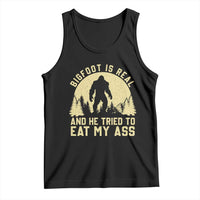 Funny Bigfoot Tank Top Sasquatch Big Foot Eat My Ass Vintage Cryptid Meme - Wonder Print Shop