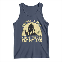 Funny Bigfoot Tank Top Sasquatch Big Foot Eat My Ass Vintage Cryptid Meme - Wonder Print Shop