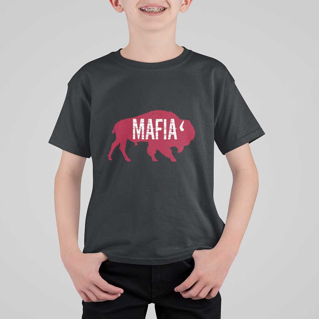 Let's Go Buffalo T Shirt For Kid Funny Mafia WNY Pride Red Buffalo - Wonder Print Shop