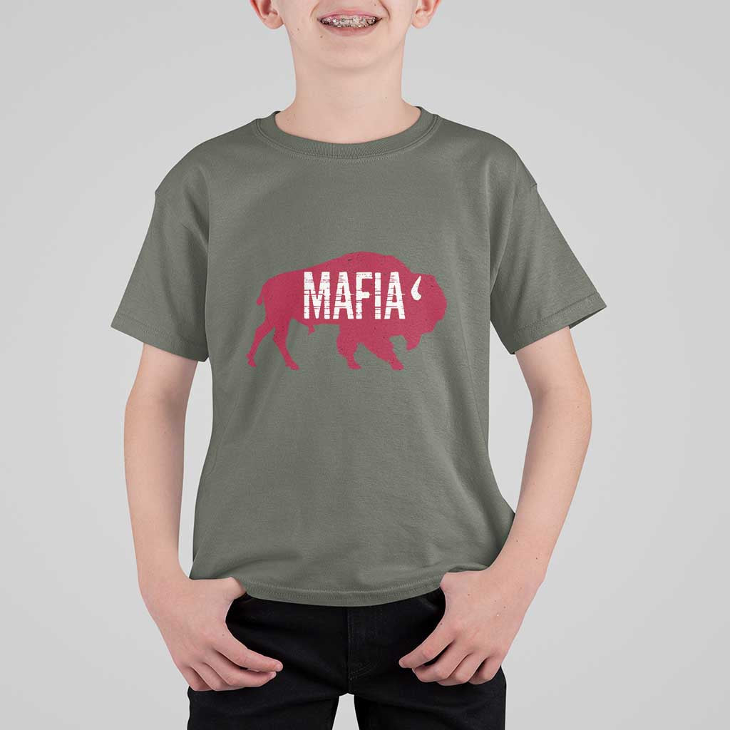 Let's Go Buffalo T Shirt For Kid Funny Mafia WNY Pride Red Buffalo - Wonder Print Shop