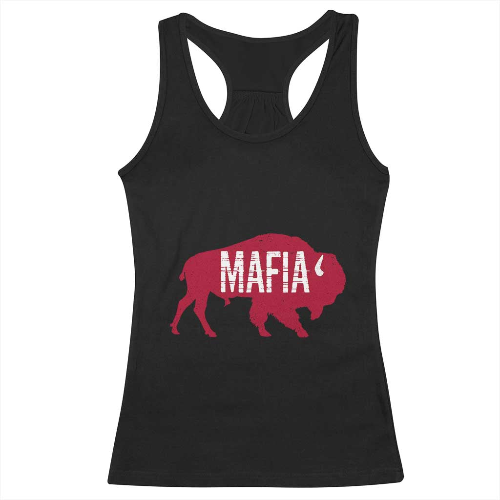 Let's Go Buffalo Racerback Tank Top Funny Mafia WNY Pride Red Buffalo