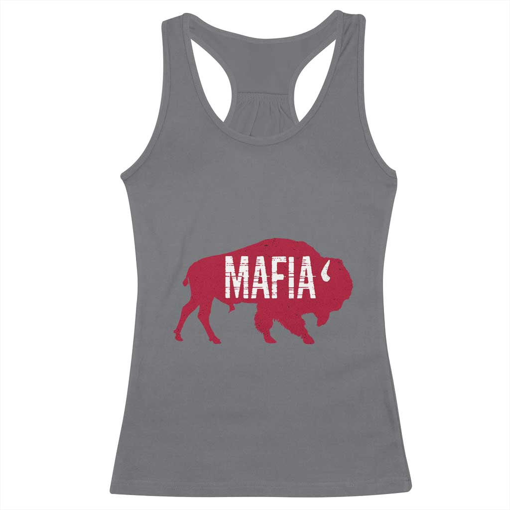 Let's Go Buffalo Racerback Tank Top Funny Mafia WNY Pride Red Buffalo
