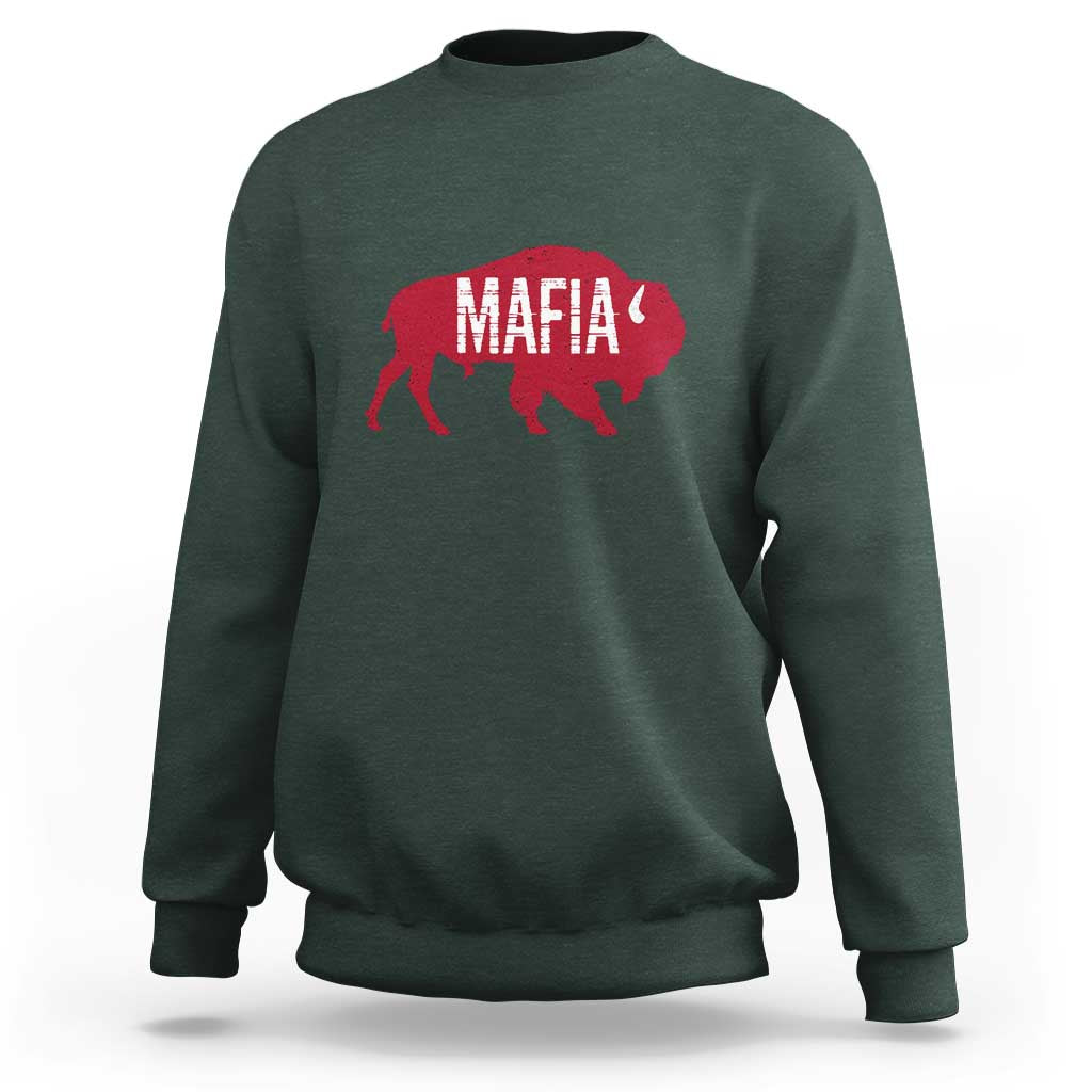 Let's Go Buffalo Sweatshirt Funny Mafia WNY Pride Red Buffalo - Wonder Print Shop