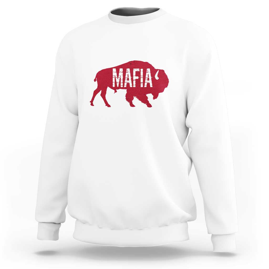 Let's Go Buffalo Sweatshirt Funny Mafia WNY Pride Red Buffalo - Wonder Print Shop