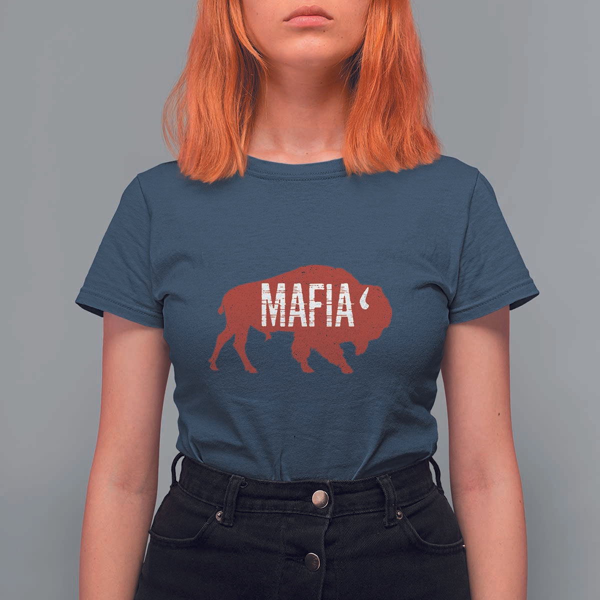 Let's Go Buffalo T Shirt For Women Funny Mafia WNY Pride Red Buffalo - Wonder Print Shop