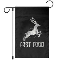 Deer Hunting Season Garden Flag Funny Fast Food - Wonder Print Shop