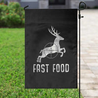 Deer Hunting Season Garden Flag Funny Fast Food - Wonder Print Shop