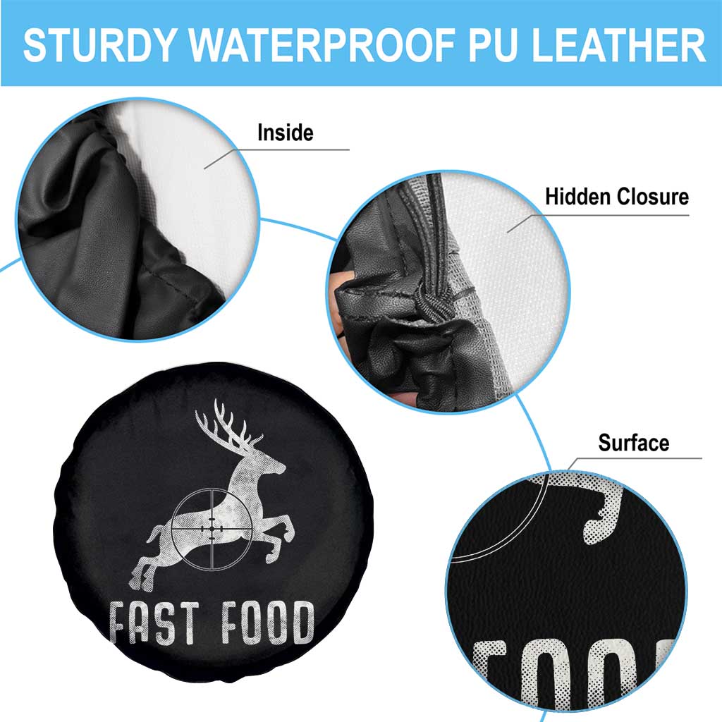 Deer Hunting Season Spare Tire Cover Funny Fast Food - Wonder Print Shop