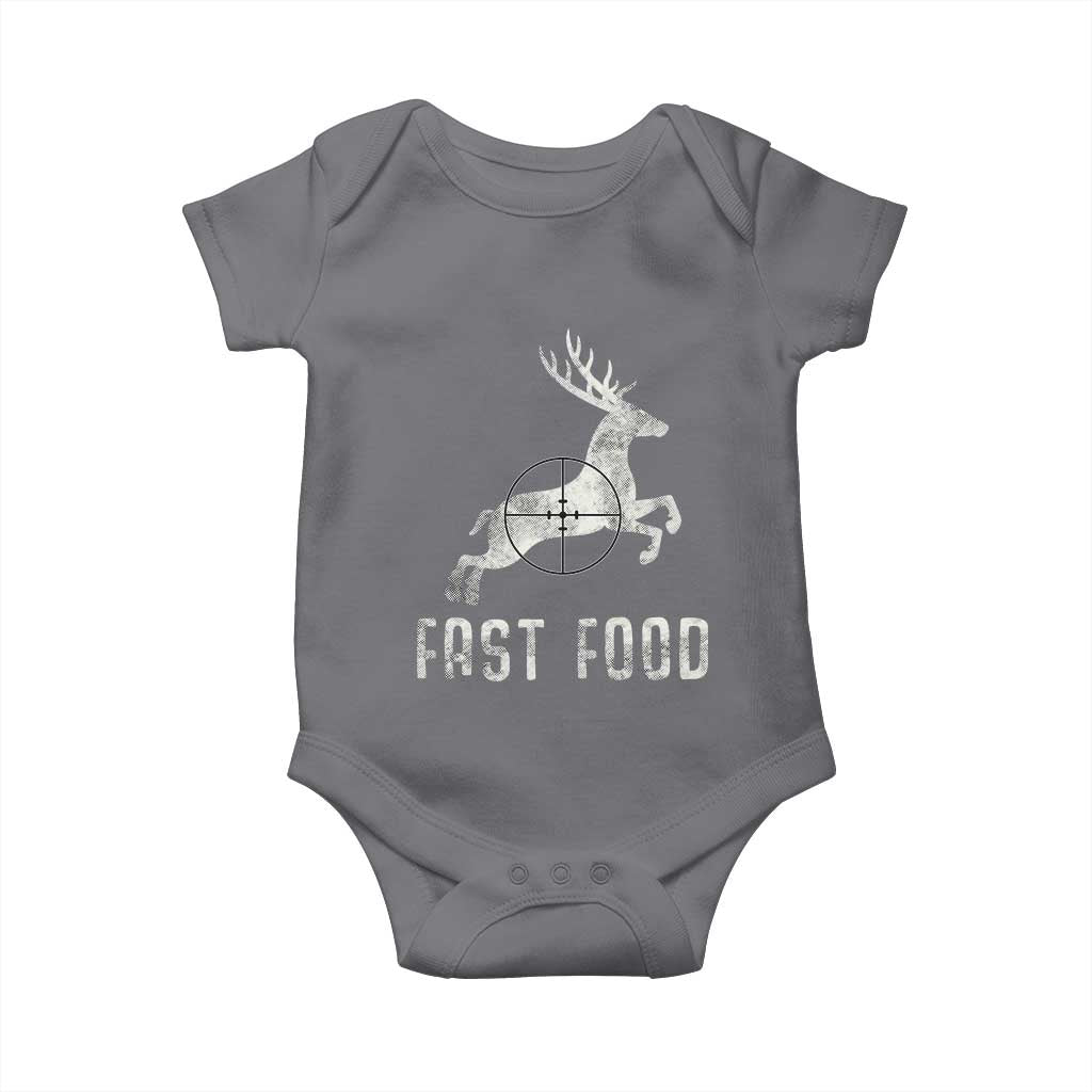 Deer Hunting Season Baby Onesie Funny Fast Food - Wonder Print Shop