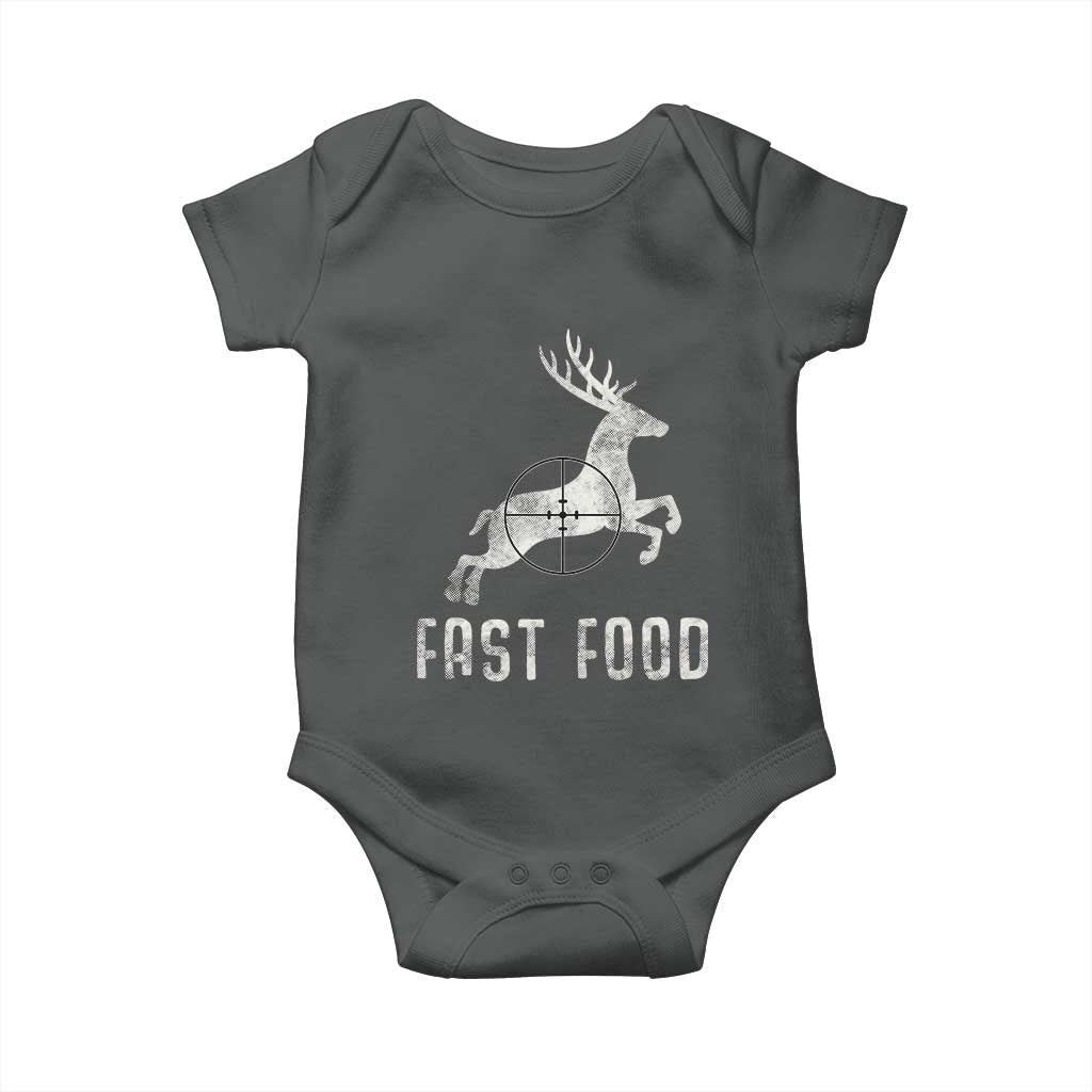 Deer Hunting Season Baby Onesie Funny Fast Food - Wonder Print Shop