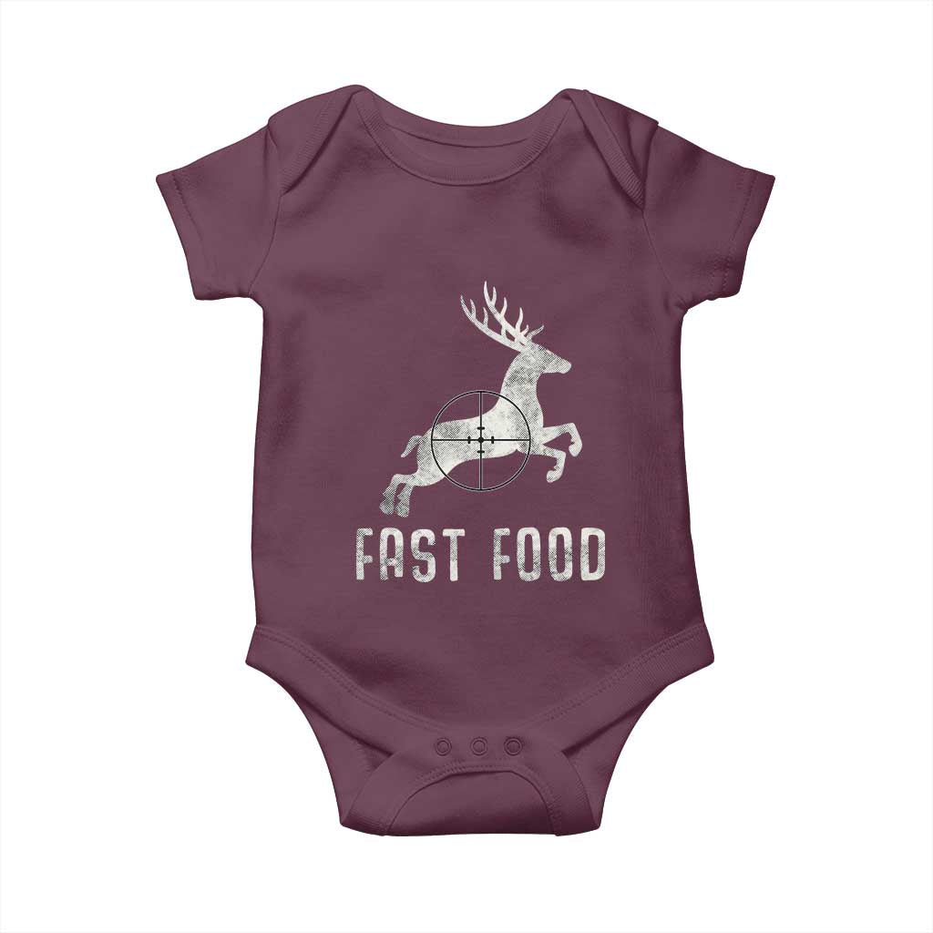 Deer Hunting Season Baby Onesie Funny Fast Food - Wonder Print Shop