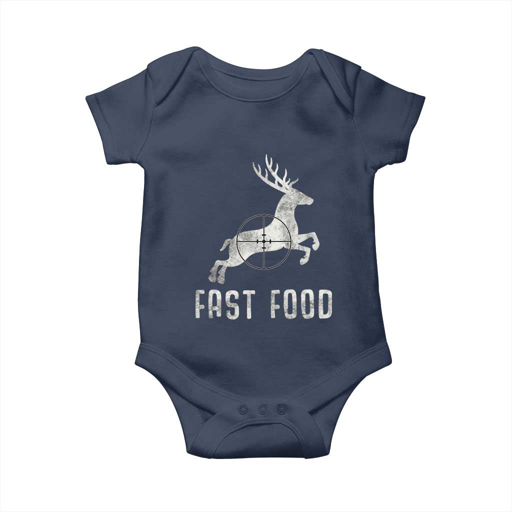 Deer Hunting Season Baby Onesie Funny Fast Food - Wonder Print Shop